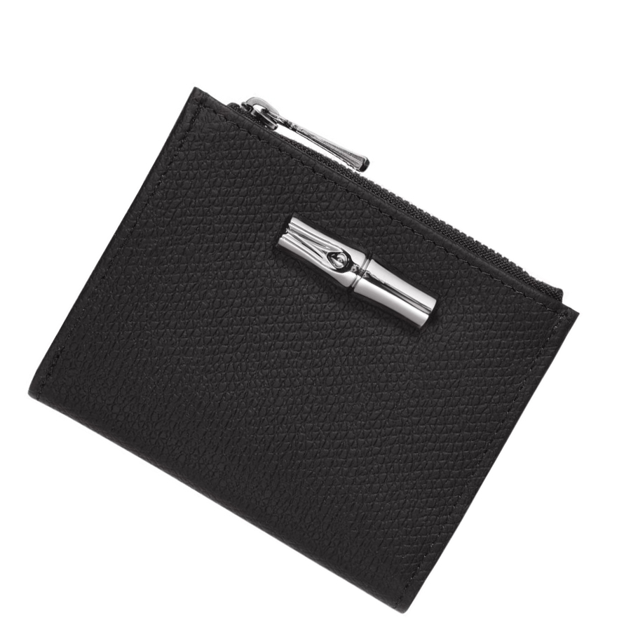 Carteras Longchamp Roseau Mujer Negras | ES-XAOF783