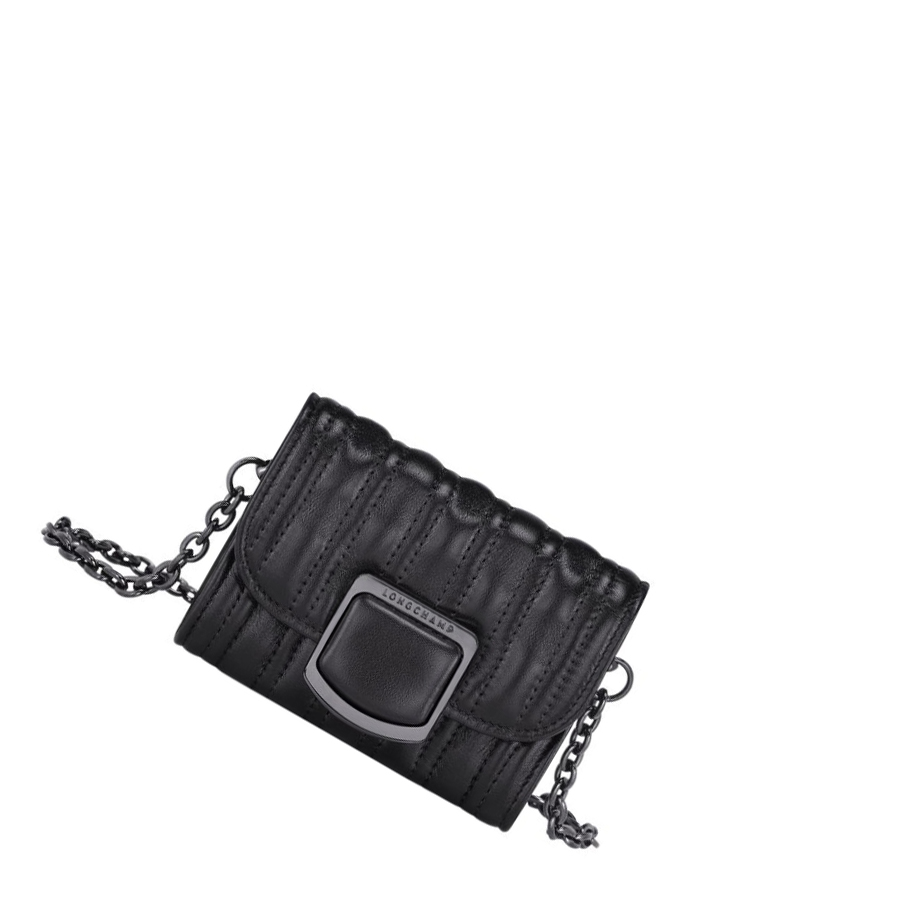 Cremallera De Carteras Longchamp Brioche Mujer Negras | ES-DRCY640