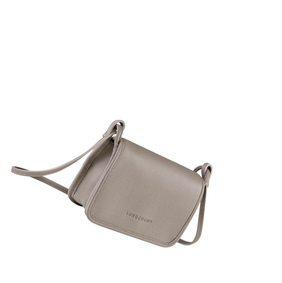 Cremallera De Carteras Longchamp Le Foulonné Mujer Gris | ES-EAOB147