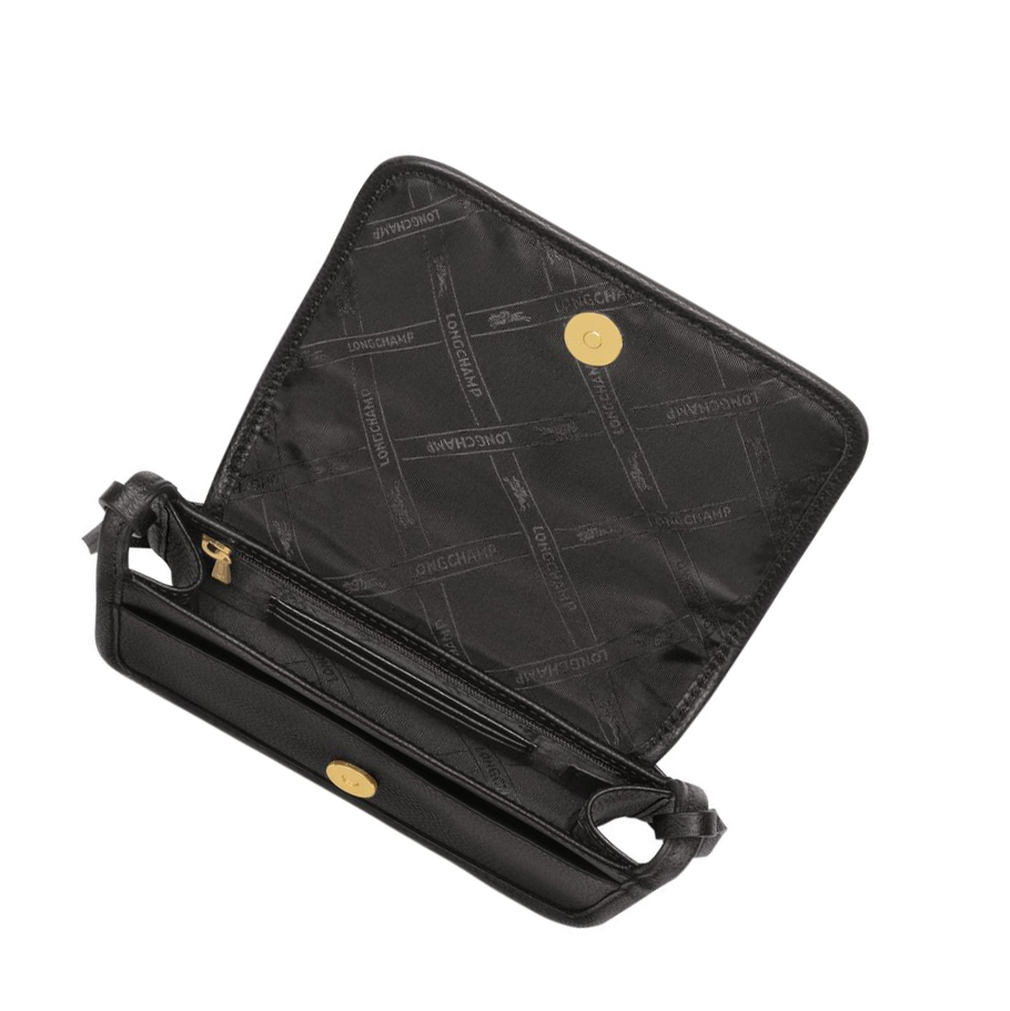 Cremallera De Carteras Longchamp Le Foulonné Mujer Negras | ES-EULQ532