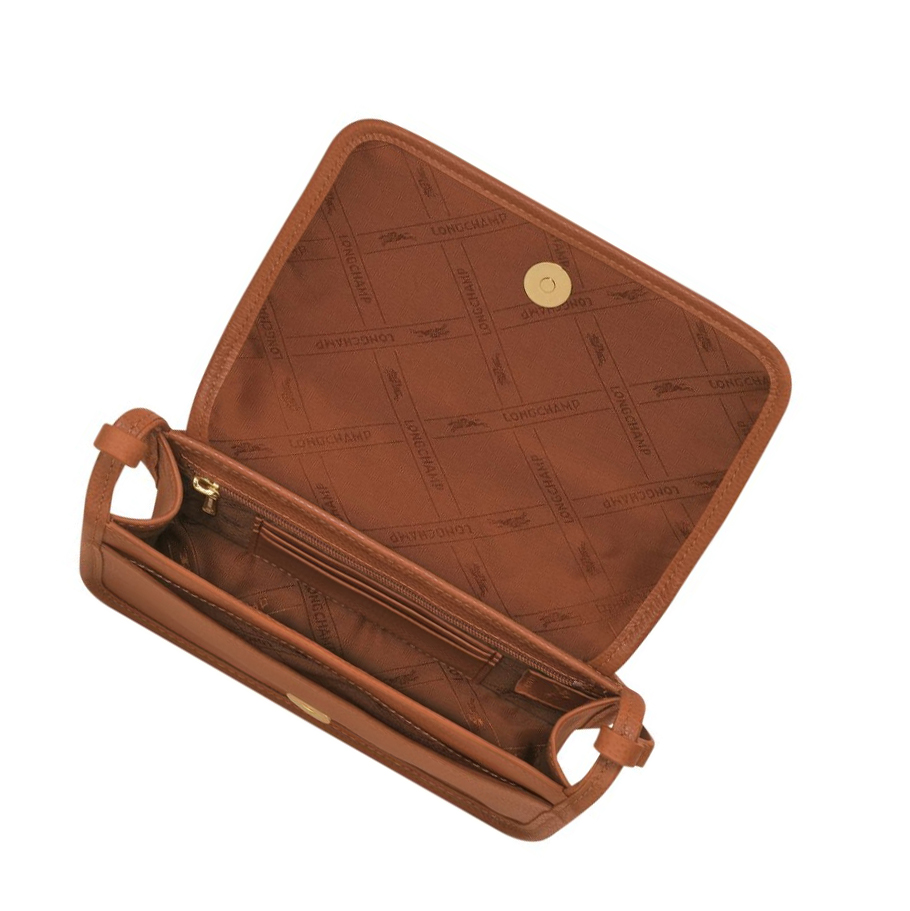Cremallera De Carteras Longchamp Le Foulonné Mujer Marrones | ES-IMJE816