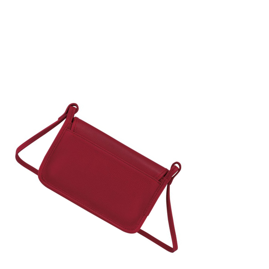 Cremallera De Carteras Longchamp Le Foulonné Mujer Rojas | ES-IORH890
