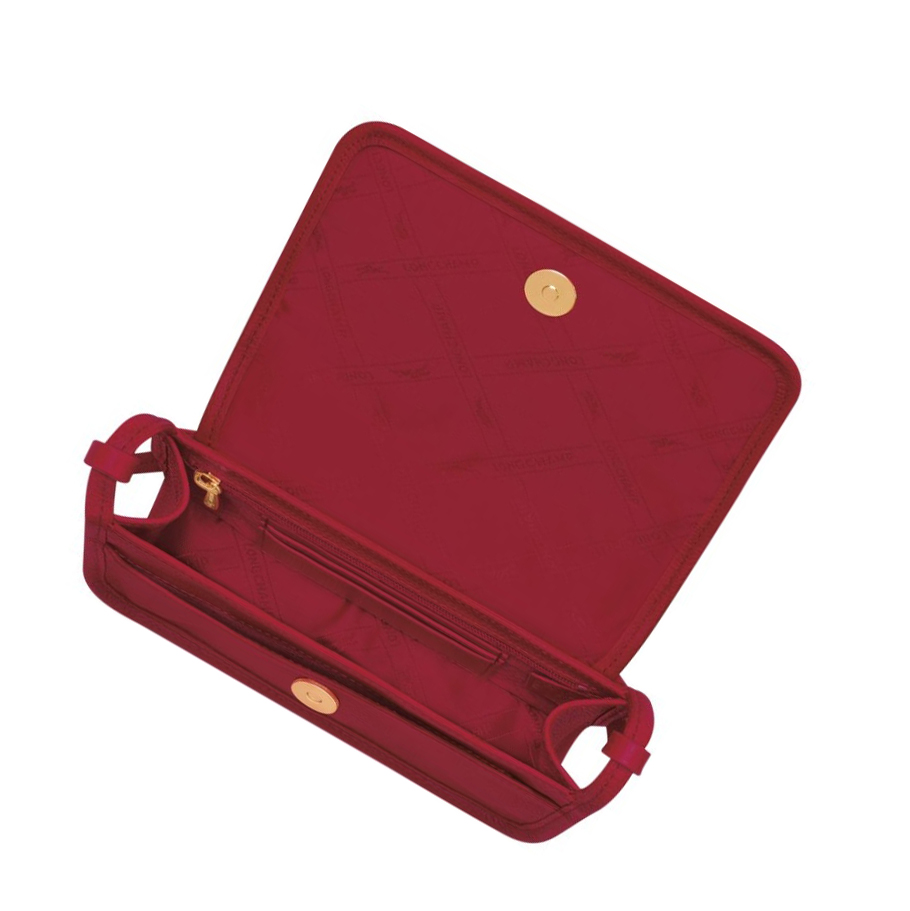 Cremallera De Carteras Longchamp Le Foulonné Mujer Rojas | ES-IORH890