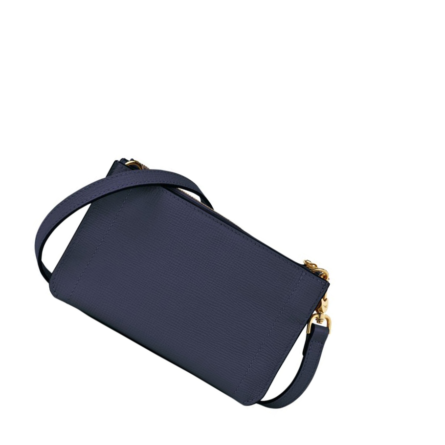 Cremallera De Carteras Longchamp Mailbox Soft Mujer Azul Marino | ES-GQMI319