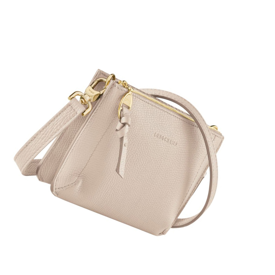 Cremallera De Carteras Longchamp Mailbox Mujer Beige | ES-HRKB617