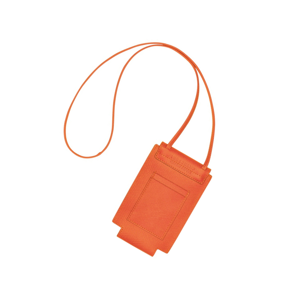 Fundas de Móvil Longchamp Cuir De Russie Mujer Naranjas | ES-WGQY028
