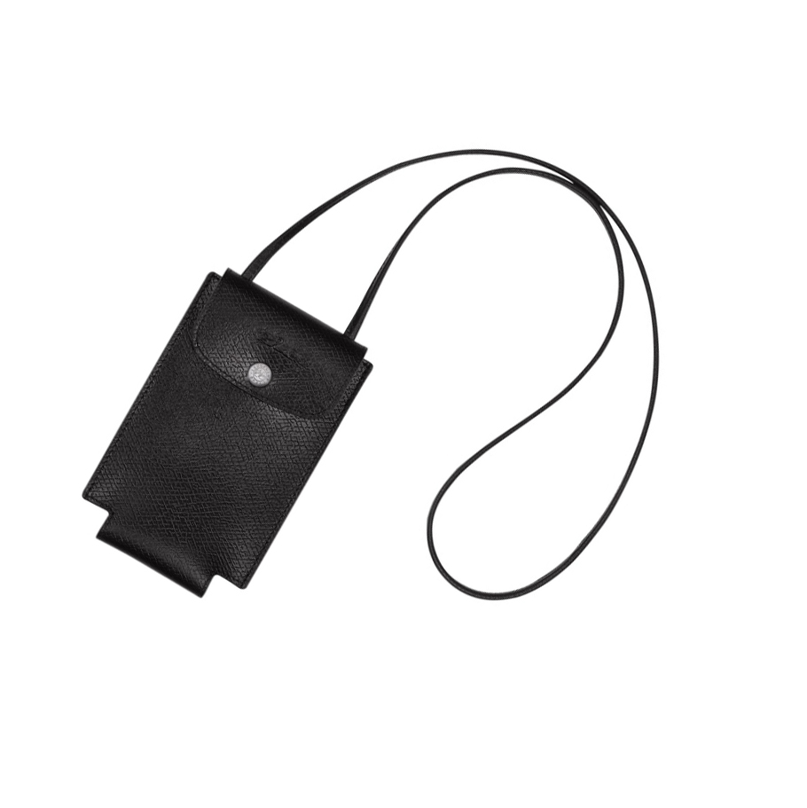 Fundas de Móvil Longchamp Le Pliage Green Mujer Negras | ES-JKEU618