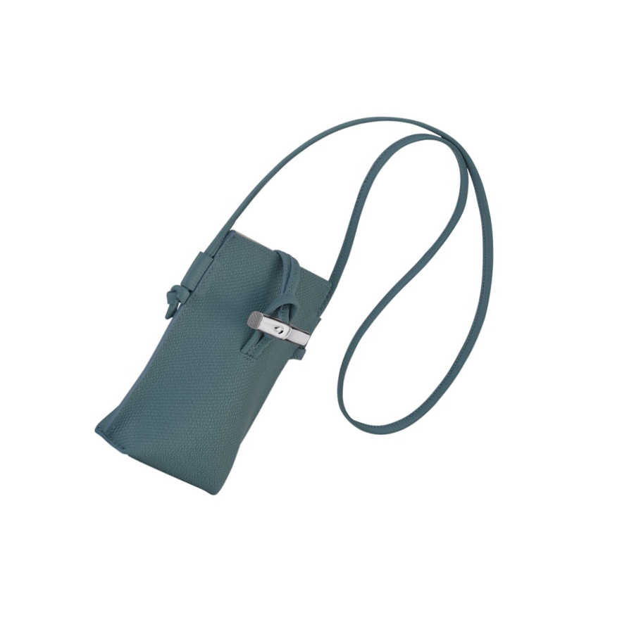 Fundas de Móvil Longchamp Roseau Mujer Azules | ES-YMKL657