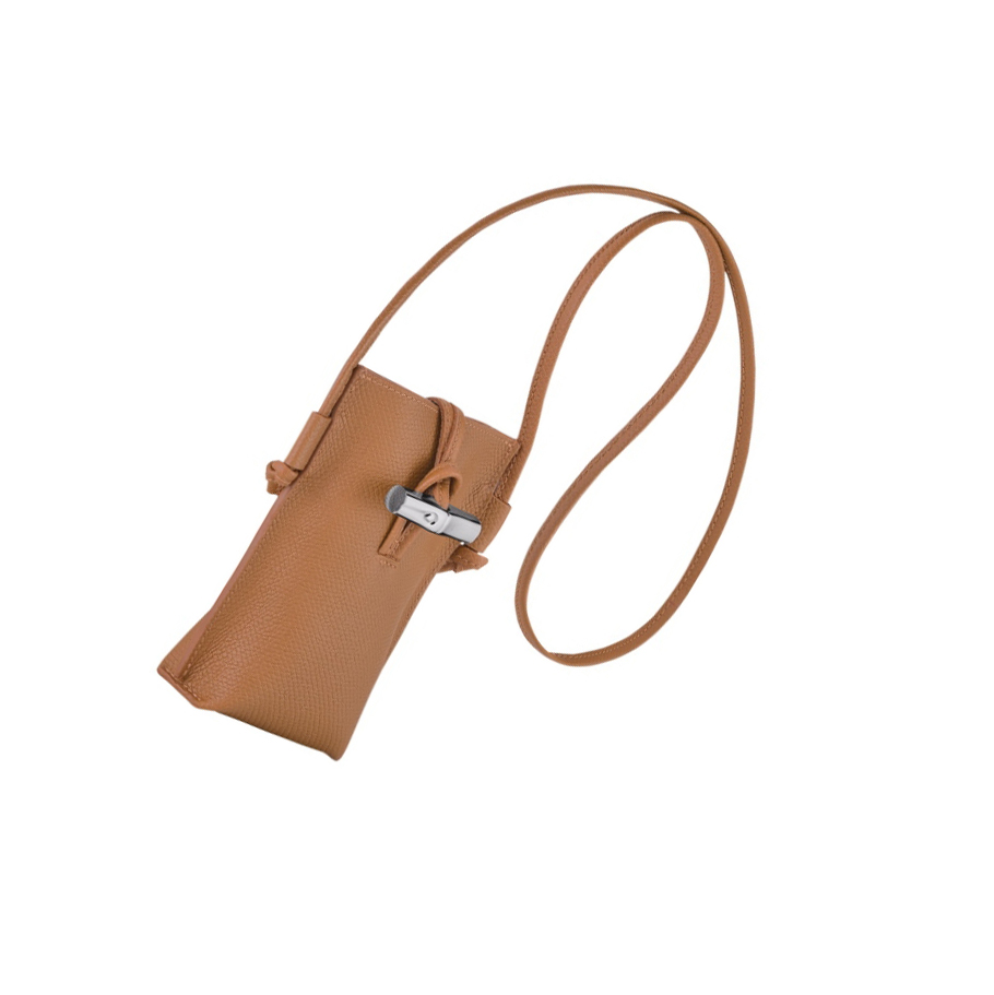 Fundas de Móvil Longchamp Roseau Mujer Beige | ES-EMDU561