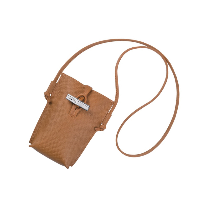 Fundas de Móvil Longchamp Roseau Mujer Beige | ES-EMDU561
