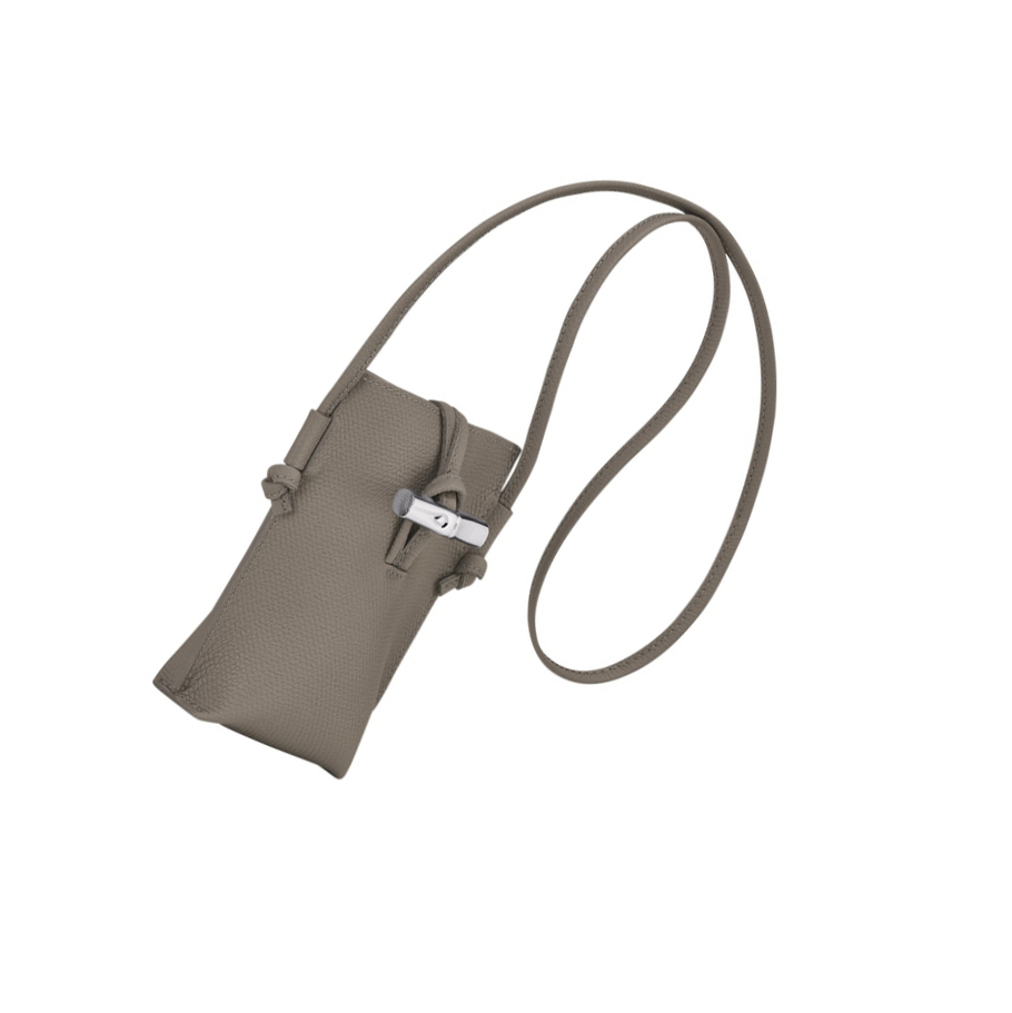 Fundas de Móvil Longchamp Roseau Mujer Gris | ES-RDEF360