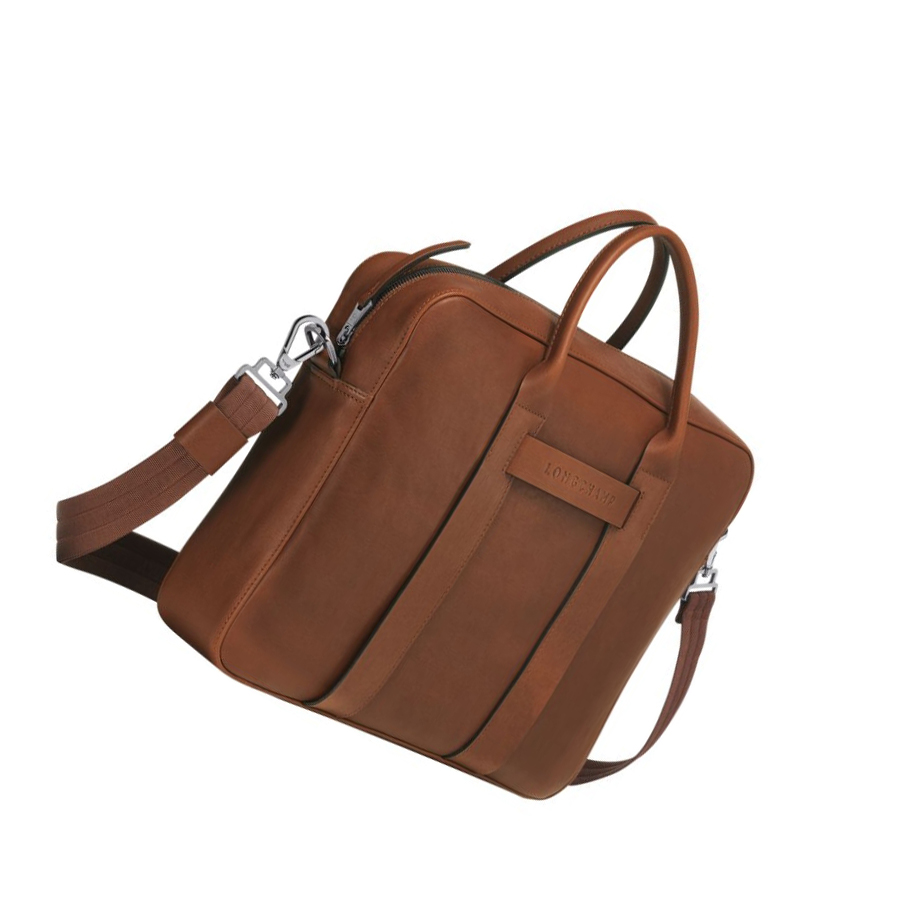 Maletín Longchamp 3D M Hombre Marrones | ES-KHAR314