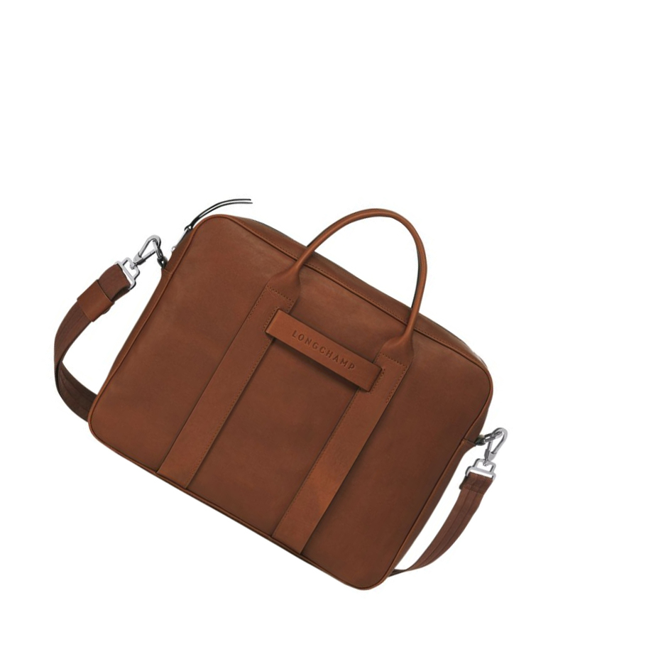Maletín Longchamp 3D M Hombre Marrones | ES-KHAR314