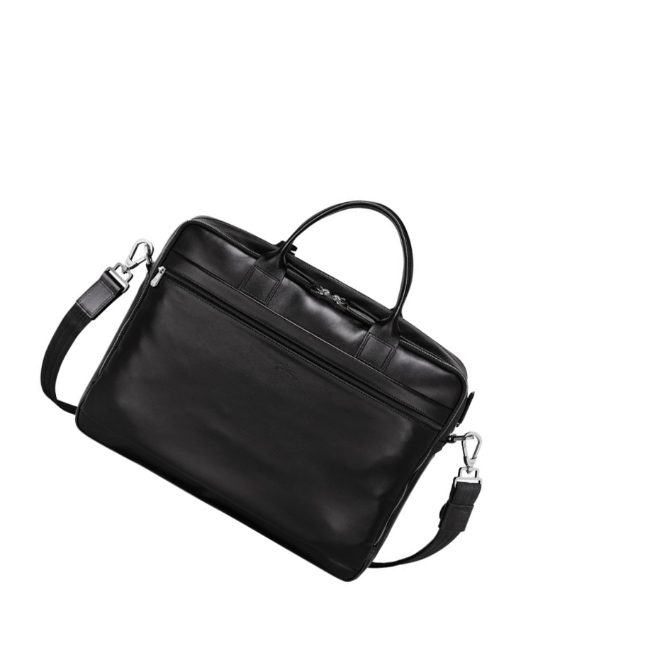 Maletín Longchamp Baxi L Hombre Negras | ES-AHOQ753