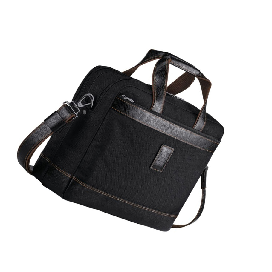 Maletín Longchamp Boxford L Hombre Negras | ES-EBKY084