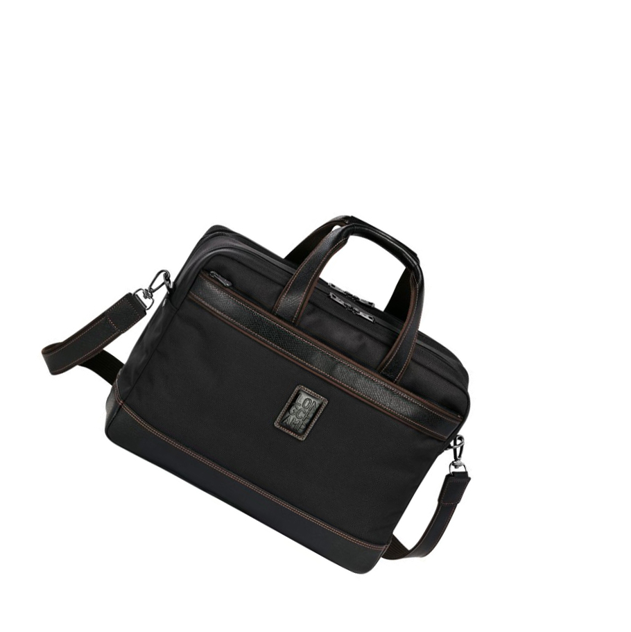 Maletín Longchamp Boxford L Hombre Negras | ES-EBKY084