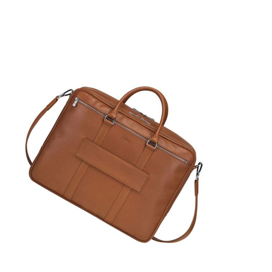 Maletín Longchamp Le Foulonné L Hombre Marrones | ES-FCDJ243