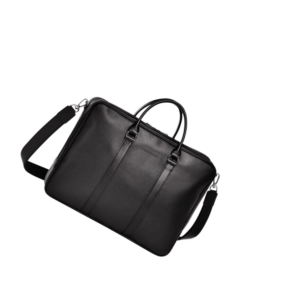 Maletín Longchamp Le Foulonné L Hombre Negras | ES-VIKR176