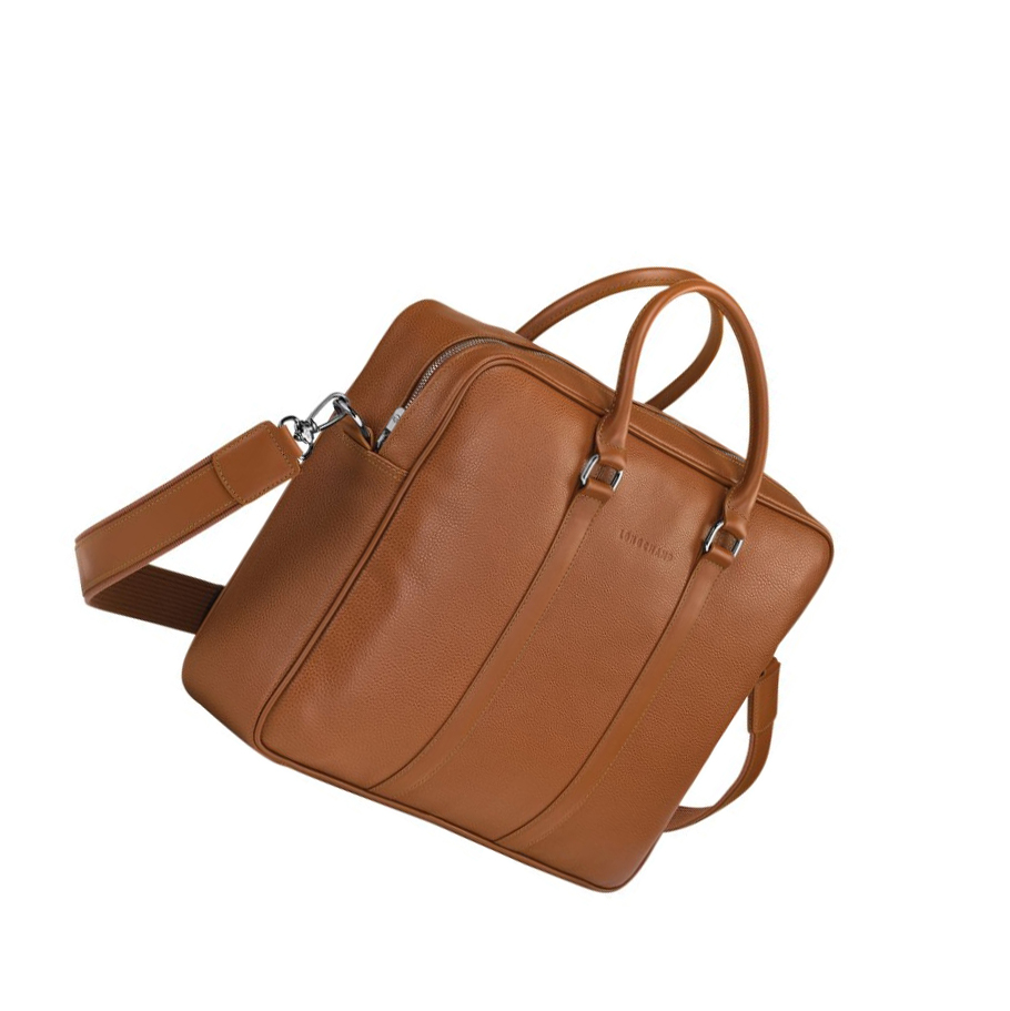 Maletín Longchamp Le Foulonné M Hombre Marrones | ES-EKFM390