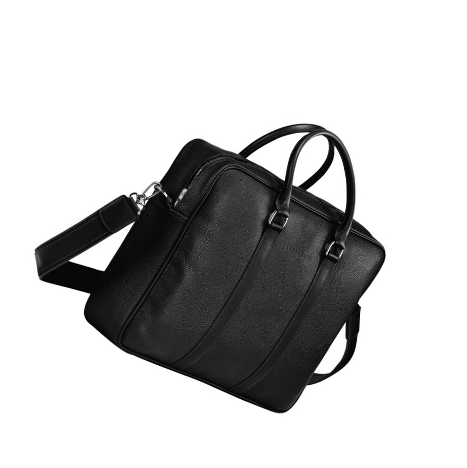 Maletín Longchamp Le Foulonné M Hombre Negras | ES-YTJP417