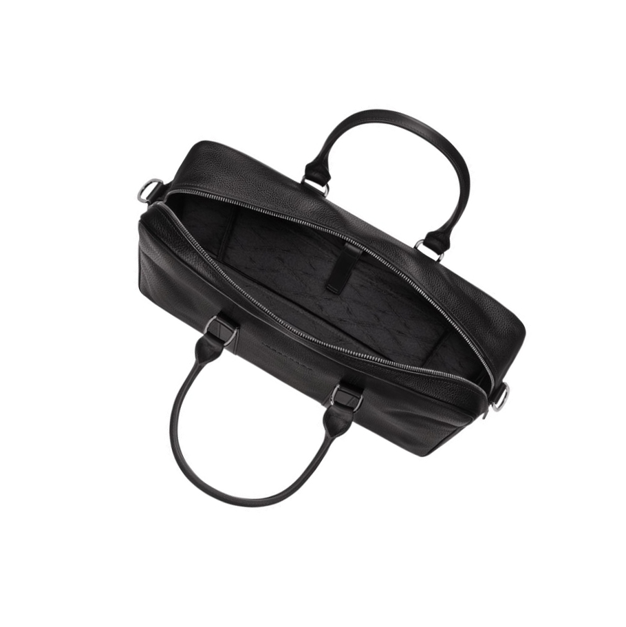 Maletín Longchamp Le Foulonné M Hombre Negras | ES-YTJP417