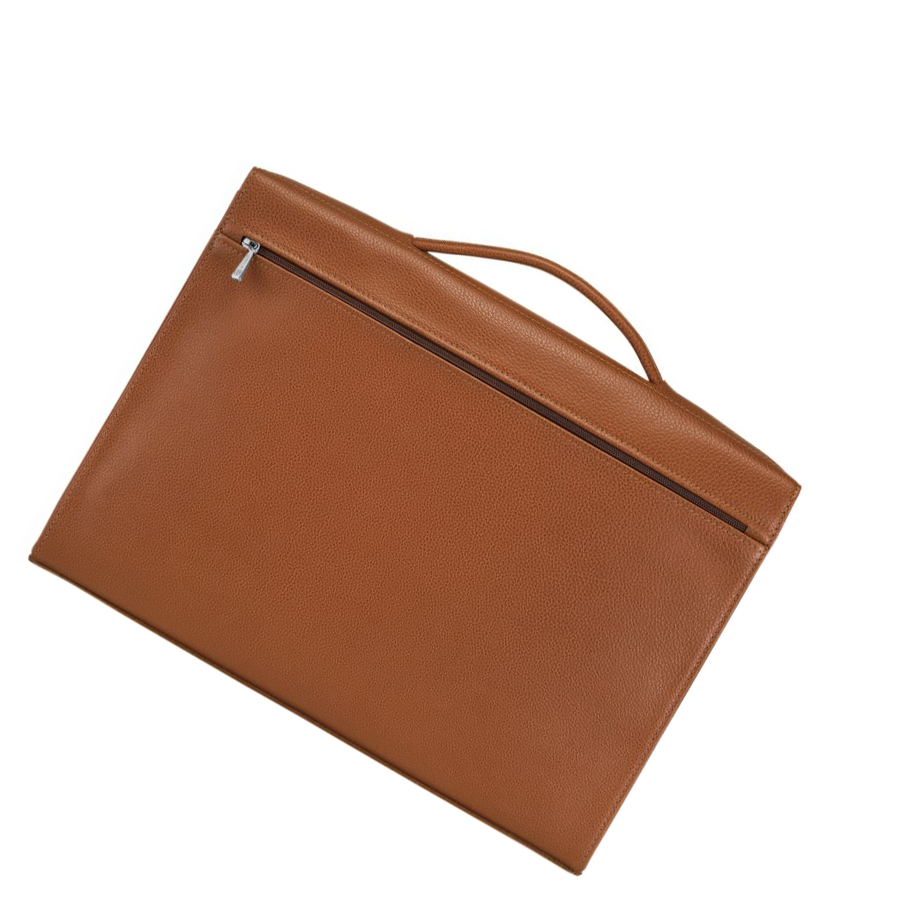 Maletín Longchamp Le Foulonné M Mujer Marrones | ES-JZSD513