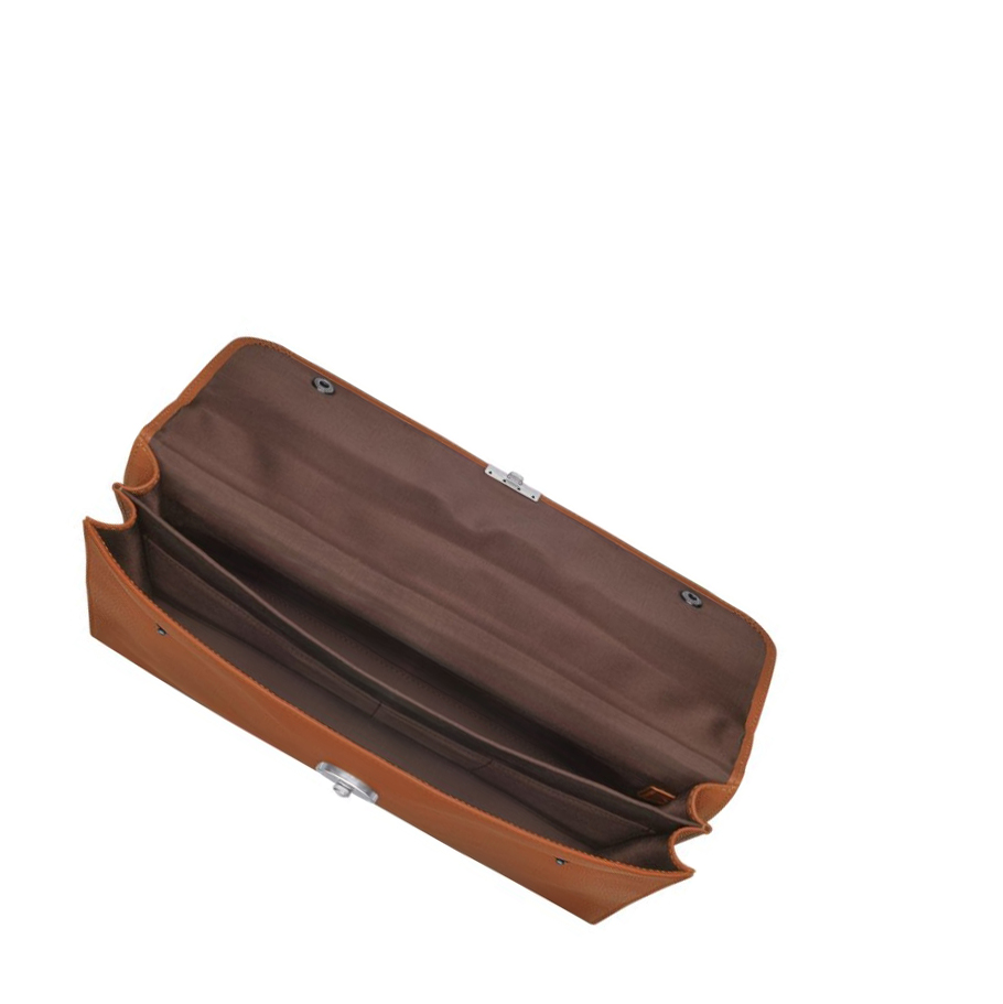 Maletín Longchamp Le Foulonné M Mujer Marrones | ES-JZSD513