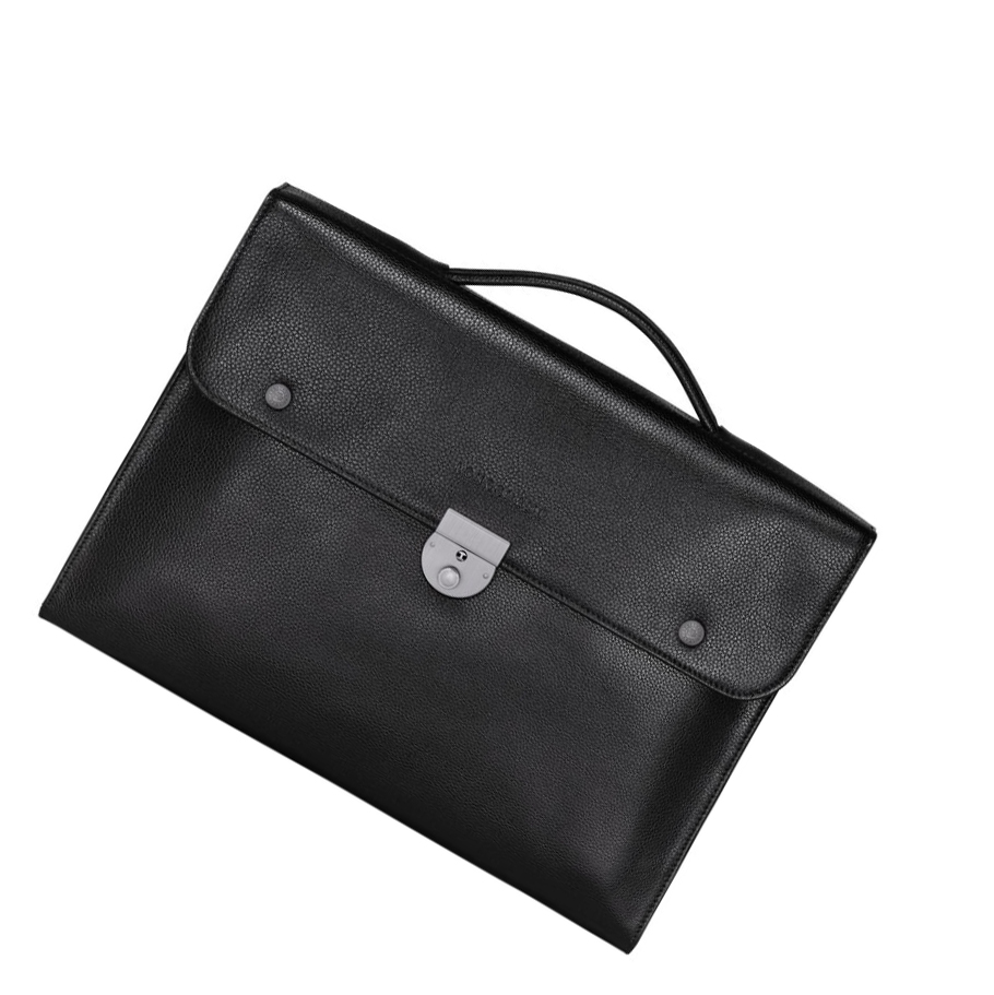 Maletín Longchamp Le Foulonné M Mujer Negras | ES-UBHT329