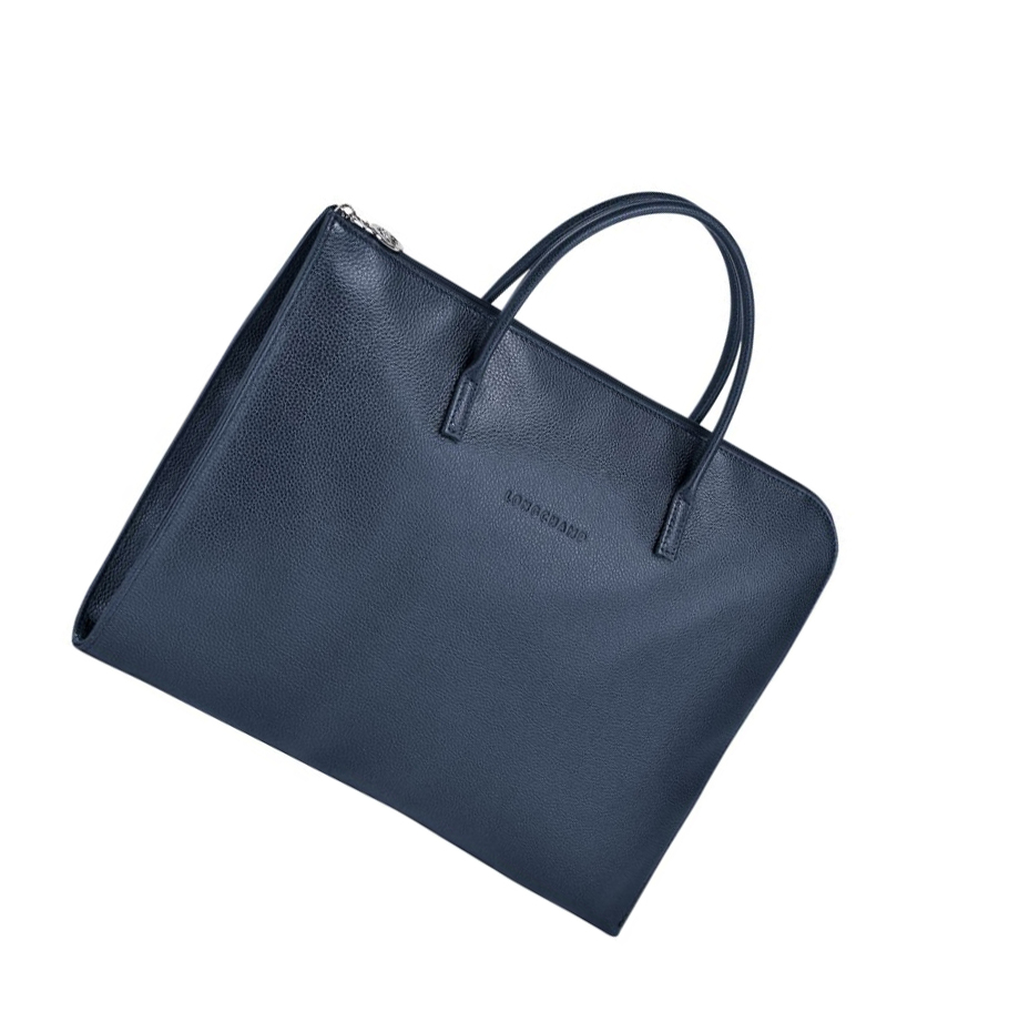 Maletín Longchamp Le Foulonné S Hombre Azul Marino | ES-GUZV459