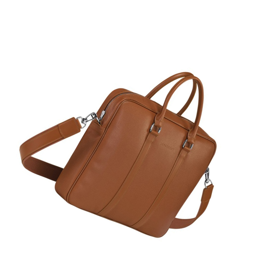 Maletín Longchamp Le Foulonné S Hombre Marrones | ES-DIOR705