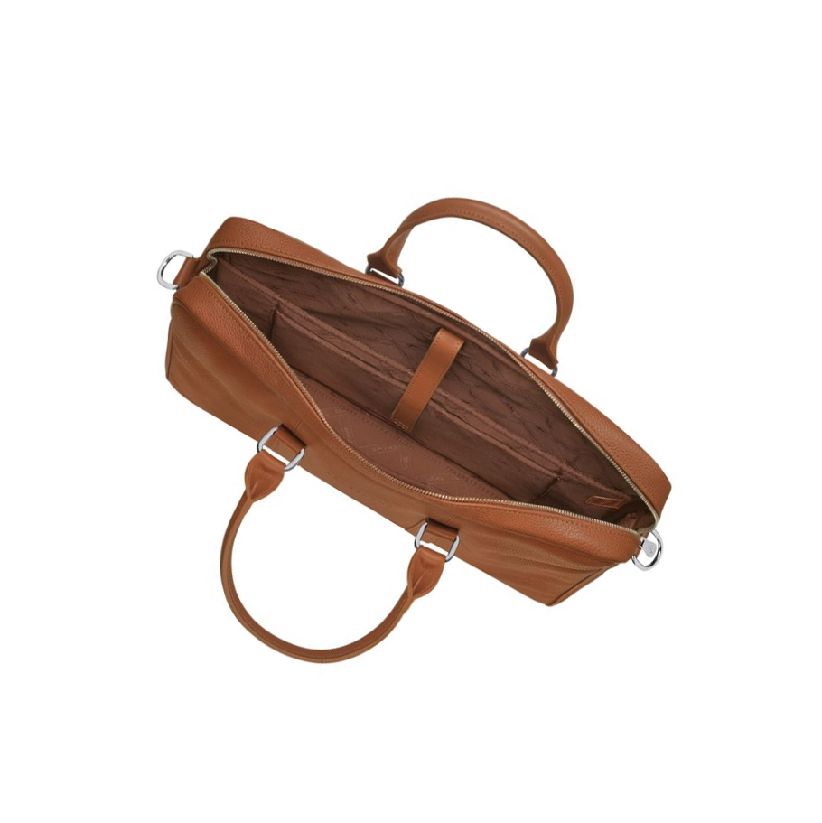 Maletín Longchamp Le Foulonné S Hombre Marrones | ES-DIOR705