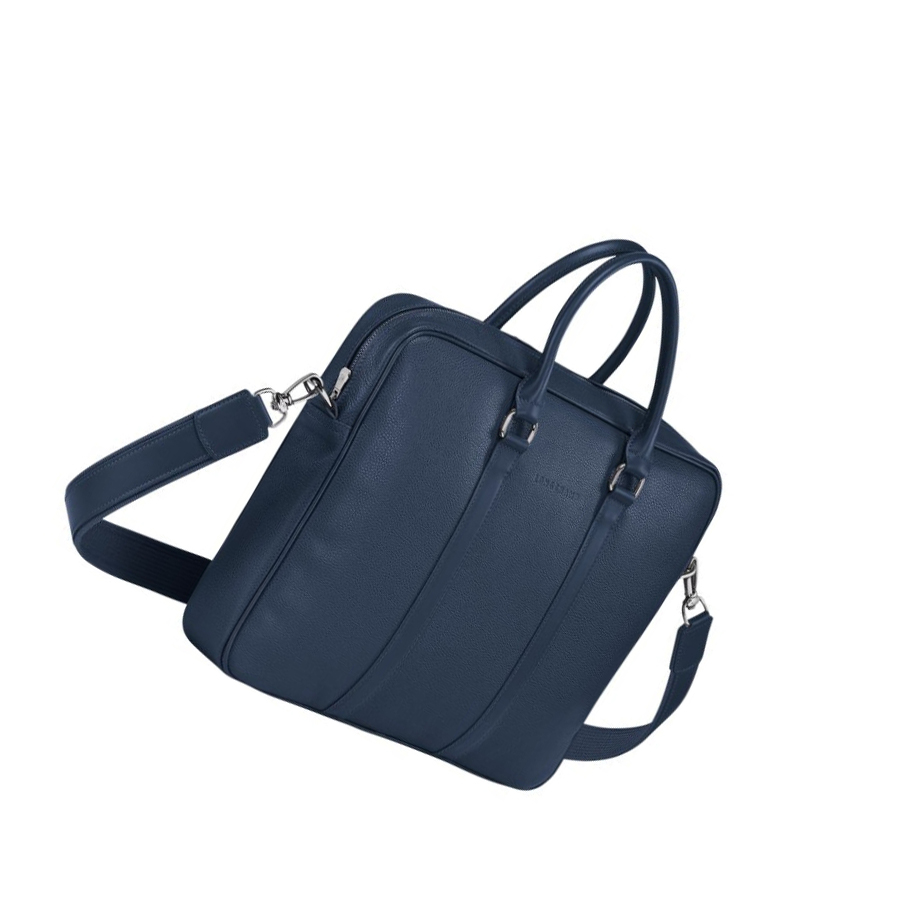 Maletín Longchamp Le Foulonné S Mujer Azul Marino | ES-CEBQ219
