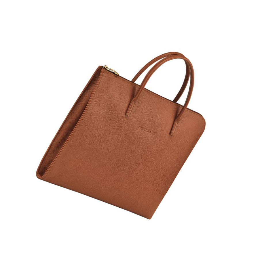 Maletín Longchamp Le Foulonné S Mujer Marrones | ES-HJLY091
