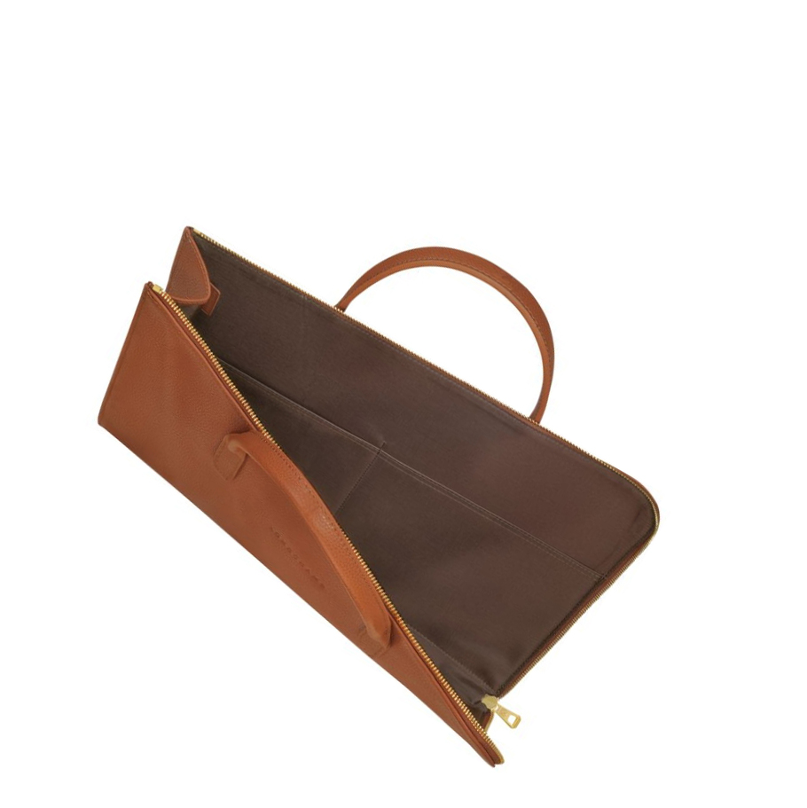 Maletín Longchamp Le Foulonné S Mujer Marrones | ES-HJLY091