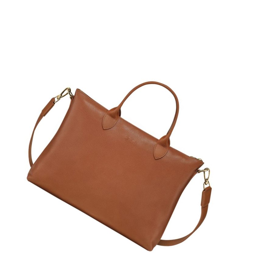 Maletín Longchamp Le Foulonné S Mujer Marrones | ES-LIRX345