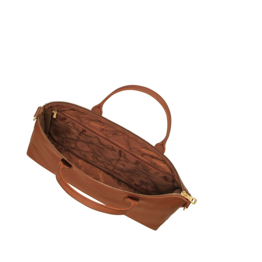 Maletín Longchamp Le Foulonné S Mujer Marrones | ES-LIRX345