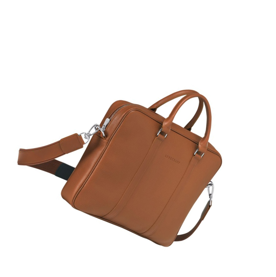 Maletín Longchamp Le Foulonné XS Hombre Marrones | ES-XRUM536