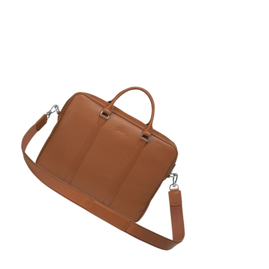 Maletín Longchamp Le Foulonné XS Hombre Marrones | ES-XRUM536