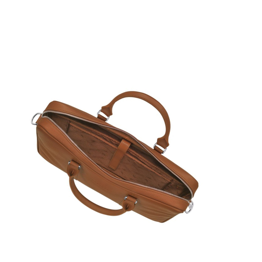 Maletín Longchamp Le Foulonné XS Hombre Marrones | ES-XRUM536