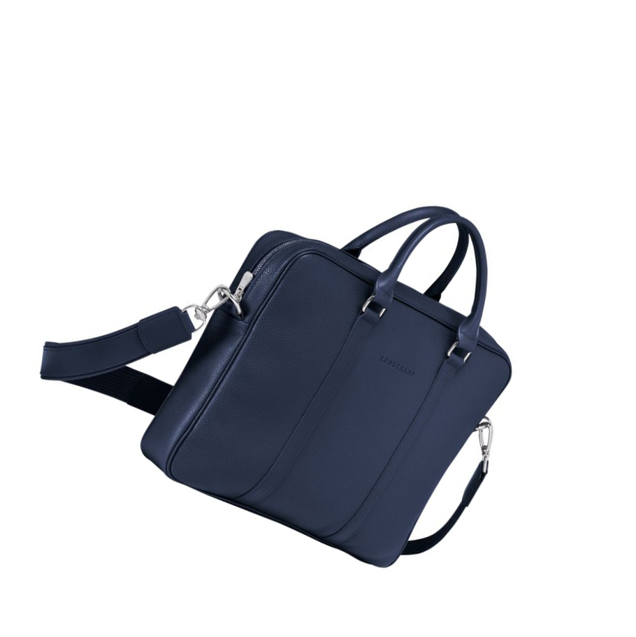 Maletín Longchamp Le Foulonné XS Hombre Azul Marino | ES-ZWTM129