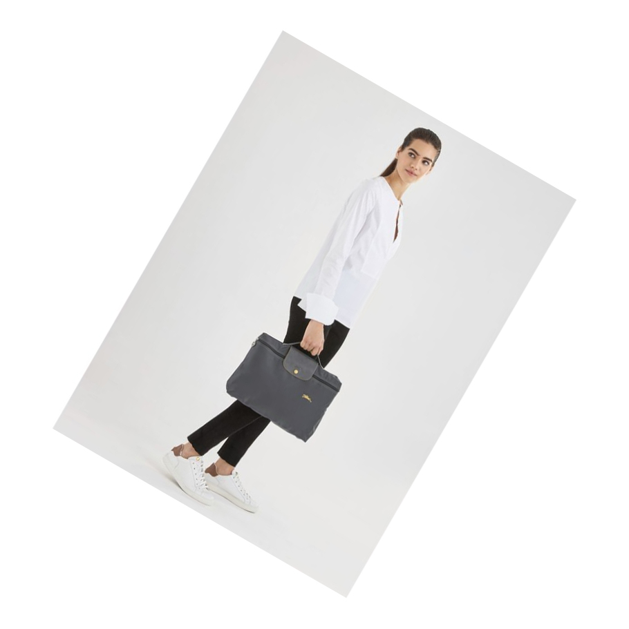 Maletín Longchamp Le Pliage Club S Hombre Gris | ES-HZIA832