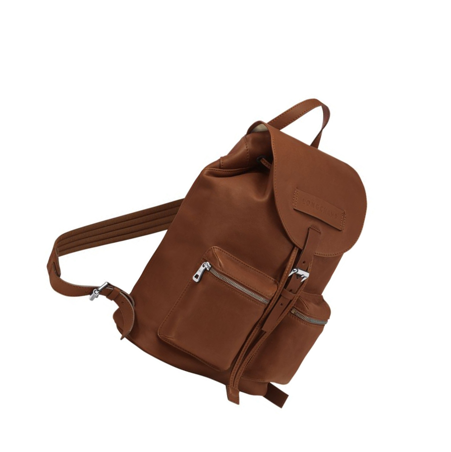 Mochilas Longchamp 3D M Mujer Marrones | ES-RKTC397