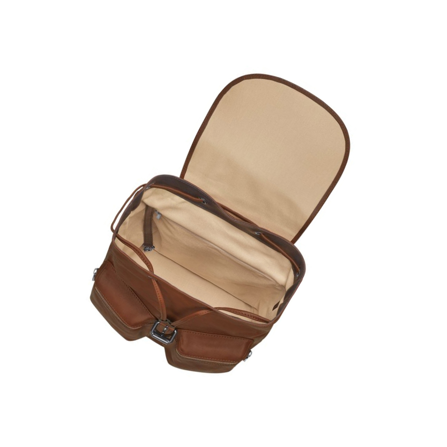 Mochilas Longchamp 3D M Mujer Marrones | ES-RKTC397