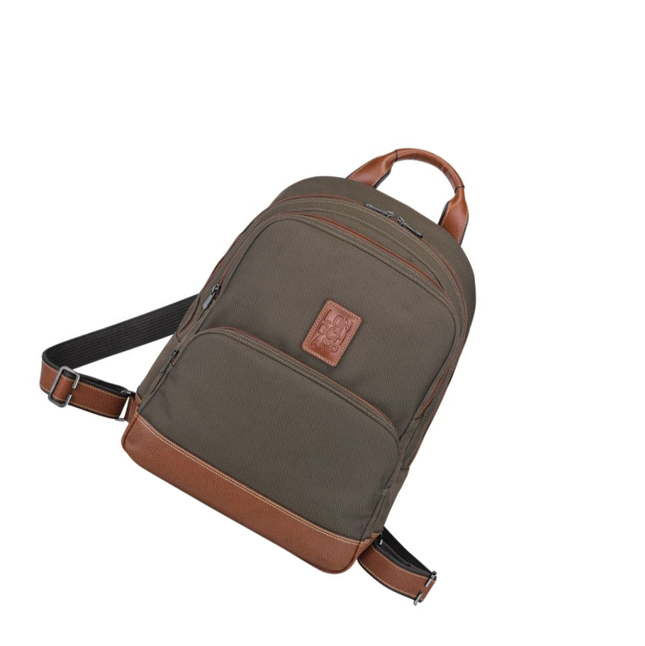 Mochilas Longchamp Boxford Hombre Marrones | ES-HKOP592