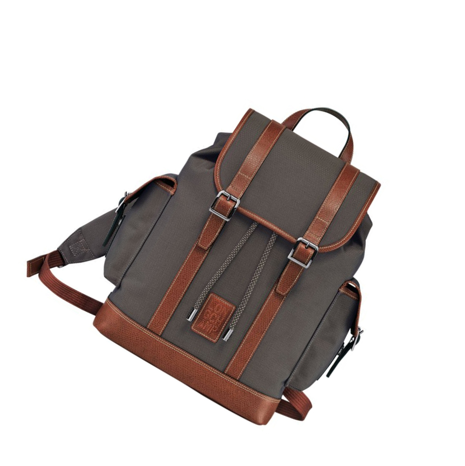 Mochilas Longchamp Boxford Hombre Marrones | ES-TRLD103