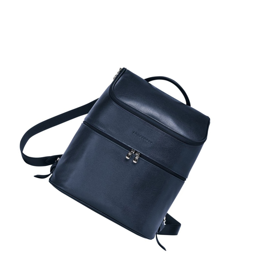 Mochilas Longchamp Le Foulonné Hombre Azul Marino | ES-XMKV475