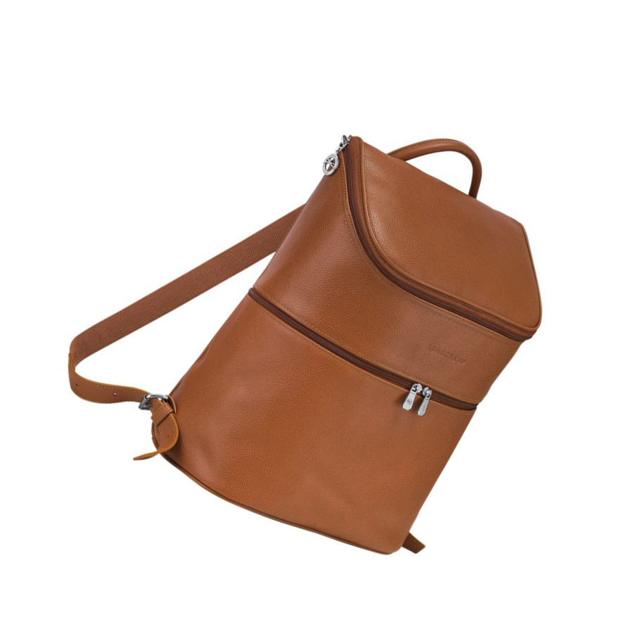 Mochilas Longchamp Le Foulonné Hombre Marrones | ES-UOHT031
