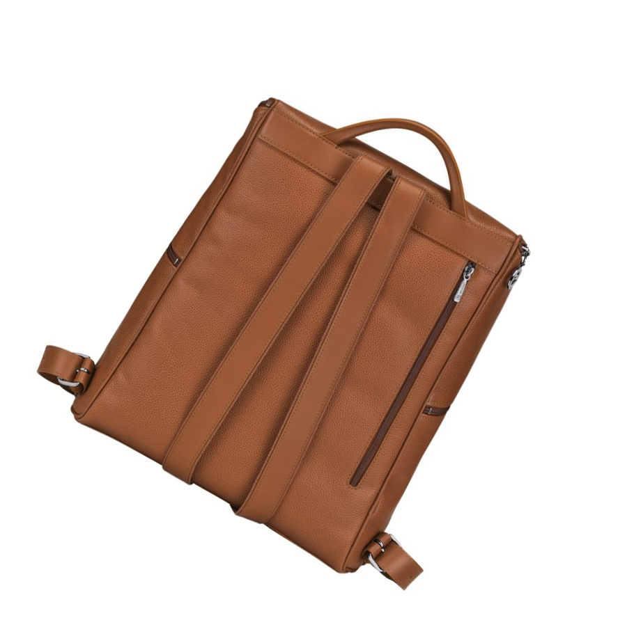 Mochilas Longchamp Le Foulonné Hombre Marrones | ES-UOHT031