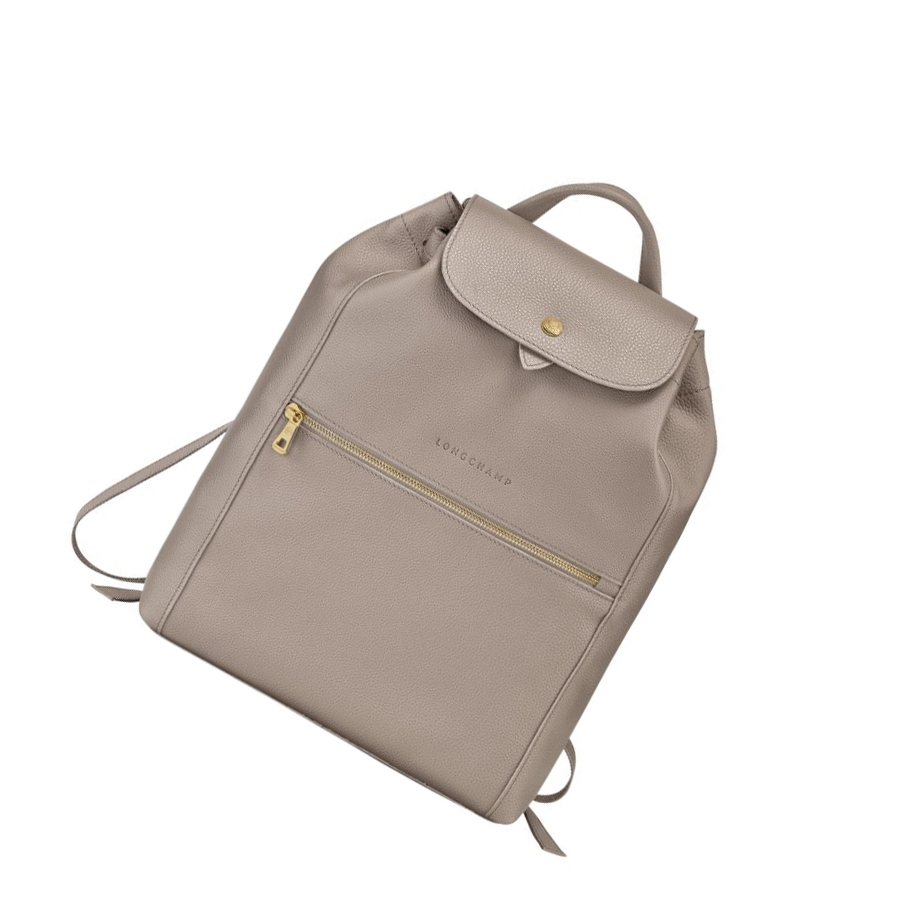 Mochilas Longchamp Le Foulonné Mujer Gris | ES-CQAT943