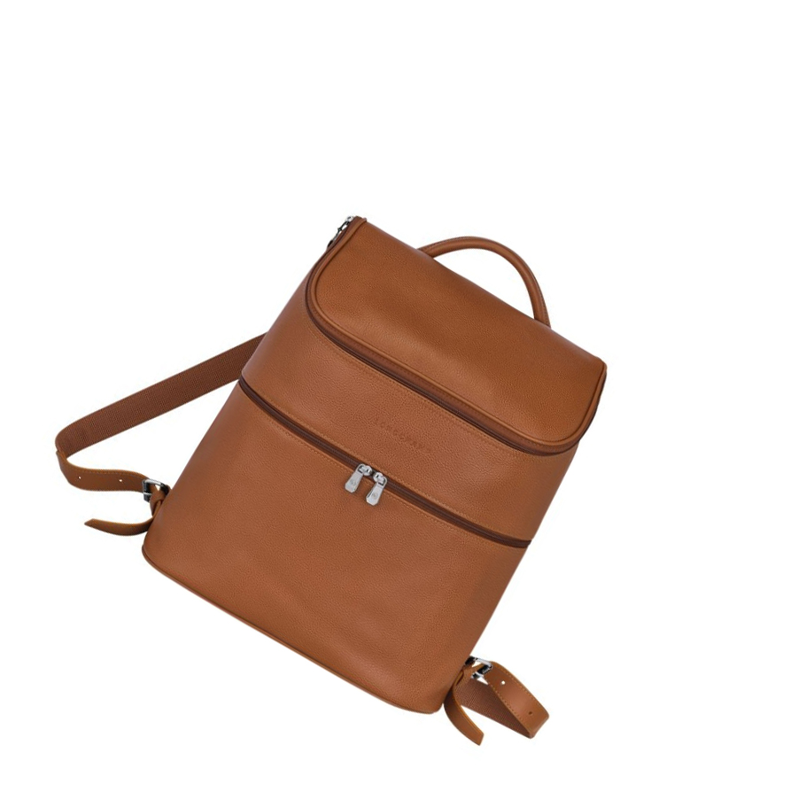 Mochilas Longchamp Le Foulonné Mujer Marrones | ES-JEMO479